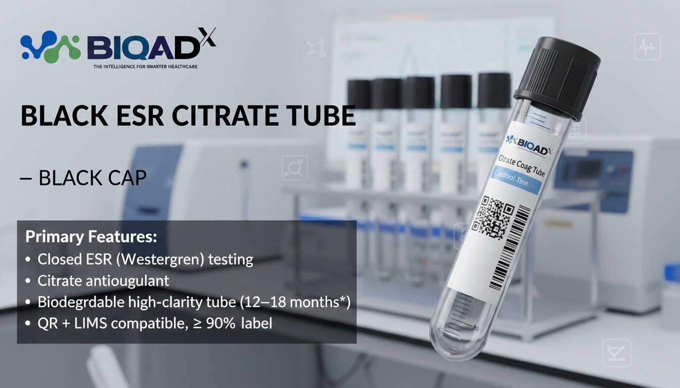Black ESR Citrate Tube